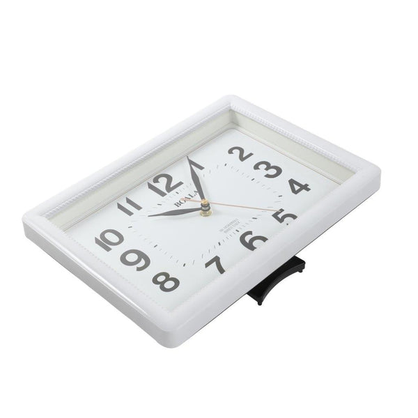 Modern Home Office White Desk Clock Bedside Tabletop 30*22 cm