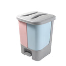 Multicolor Pedal Rubbish Bin Plastic Waste Bin Trash Bin for Home Kitchen Office 27*25.5*34.5 cm