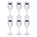 Crystal Glass Footed Wine Glass Set of 6 180 ml