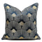 Modern Decorative Gold Indigo Peacock Feather Pattern Cushion Cover Pillowcase 50*50 cm