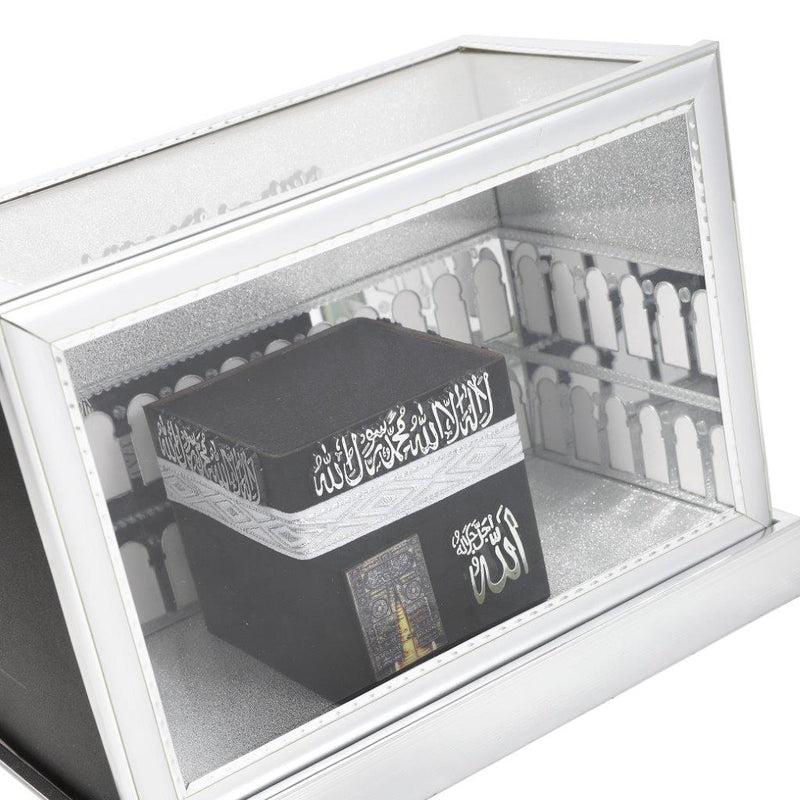 Home Decor Islamic Collectibe 3d Kaaba Model Silver Box 21.5*11.5*11 cm