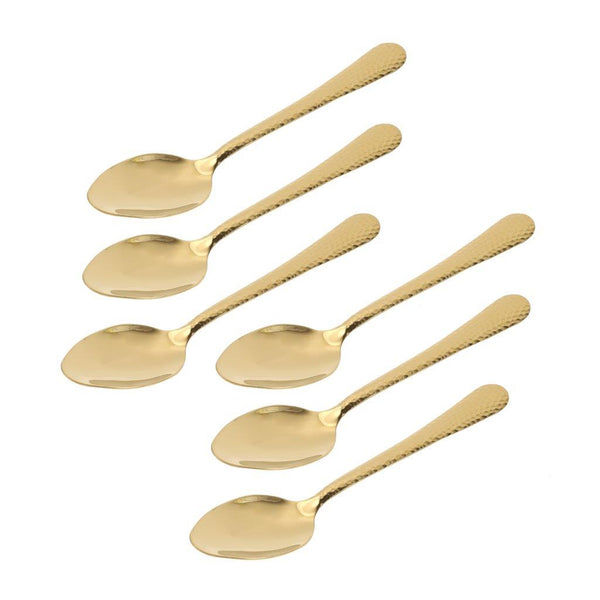 Stainless Steel Tableware Deco Gold Table Spoon Set of 6 Pcs 19.9*4.3 cm
