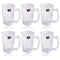 Multipurpose Glass Tea Cup Coffee Mug Set of 6 Pcs 310 ml