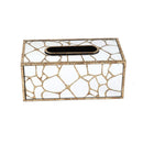 Deco Mosaic Print Mirror Body Tissue Box - Stylish Home Accessory