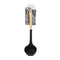 Wood and Silicone Heat Resistant Soup Spoon Serving Ladle Non Stick 32*8.2 cm