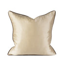 Modern Decorative Satin Beige Royal Gold Stripe Cushion Cover Pillowcase 50*50 cm