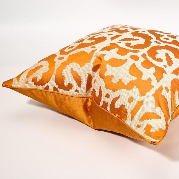 Modern Decorative Bright Oramge Abstract Print Pattern Cushion Cover Pillowcase 50*50 cm