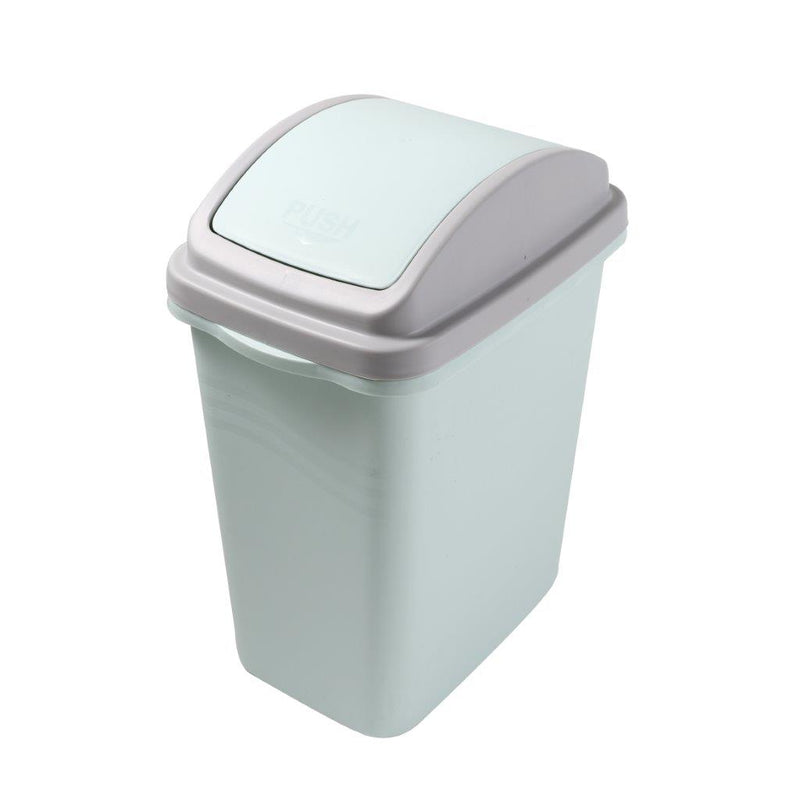 Multi-color Swing Top Rubbish Bin Plastic Waste Bin Trash Bin for Home Kitchen Office 37*25*45.5 cm