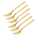 Stainless Steel Tableware Deco Gold Table Fork Set of 6 Pcs 20.6*2.4 cm