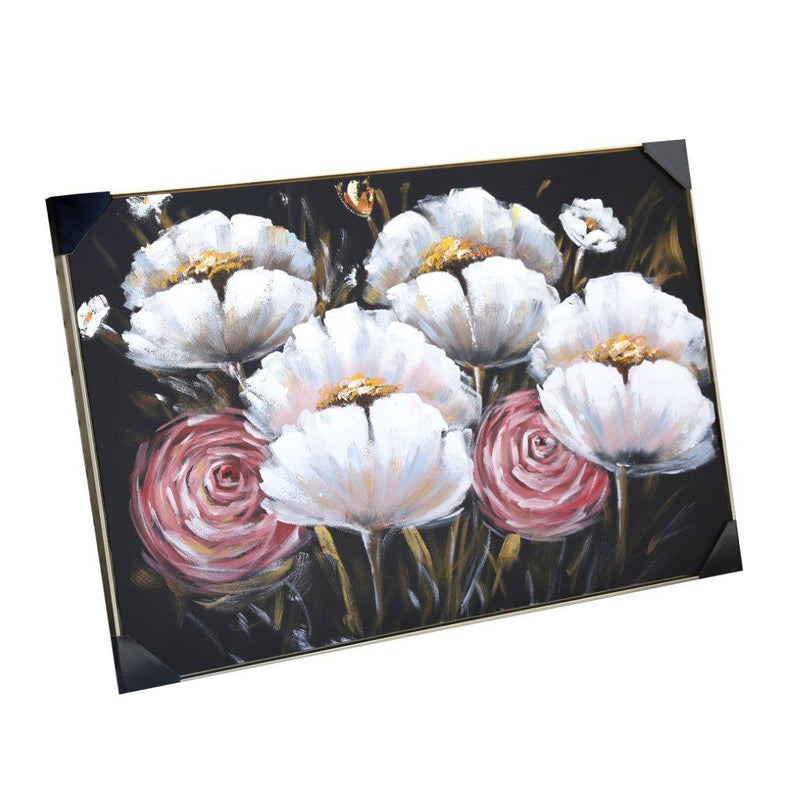 Home Decor Landscape Canvas Wall Art Abstract Colourful Floral Oil Painting PVC Frame 80*120*3.5 cm