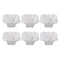 White Ceramic Fine Porcelain Serving and Dipping Bowl Snacks Fruits and Nuts Bowl Set of 6 Pcs 9.8*5 cm
