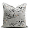 Modern Decorative Metallic Silver Butterfly Floral Cushion Cover Pillowcase 50*50 cm