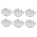 White Ceramic Fine Porcelain Serving and Dipping Bowl Snacks Fruits and Nuts Bowl Set of 6 Pcs 10*4.5 cm