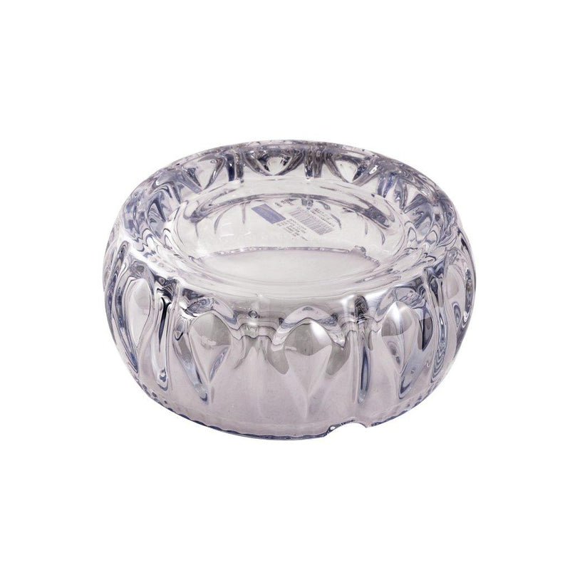 Crystal Cut Modern Clear Round Glass Ashtray 11.2*5.4 cm