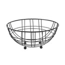 Deco Black Metal Fruit Basket Fruit Bowl 30*30*24.5 cm