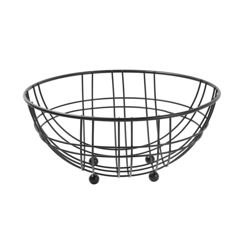 Deco Black Metal Fruit Basket Fruit Bowl 30*30*24.5 cm