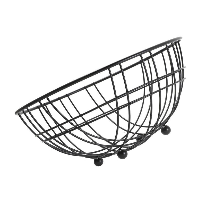 Deco Black Metal Fruit Basket Fruit Bowl 30*30*24.5 cm