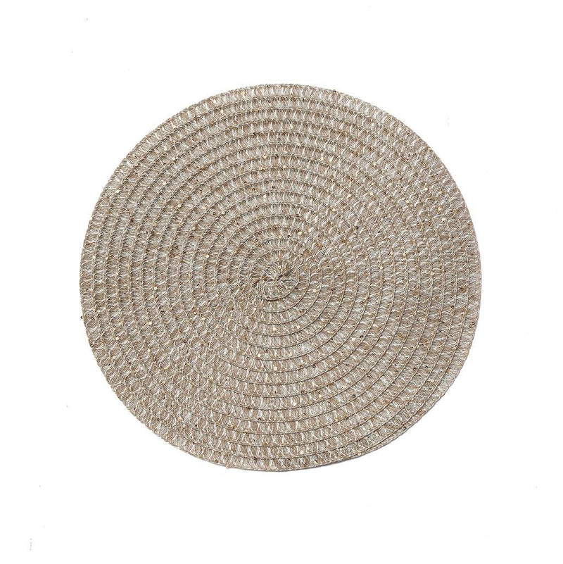 Multi-color Deco Round Braided Cotton Dining Table Placemat