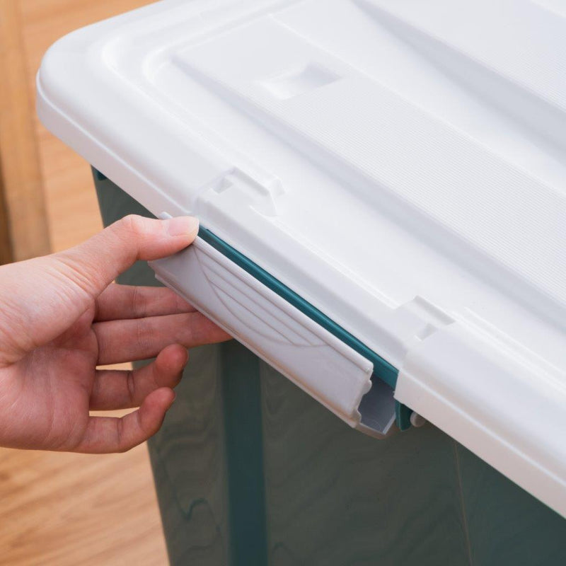 Multipurpose Plastic Storage Box with Lid Laundry Basket
