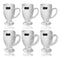 Premium Lead Free Glass Tea Cup Set of 6 pcs 110 ml