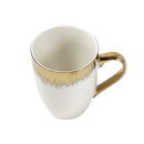 Ceramic Coffee Mug Latte Mug Golden Rain Abstract Design Print 8.2*10.5 cm