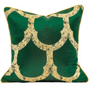 Modern Decorative Abstract Design Green and Gold Art Cushion Cover Pillowcase 50*50 cm