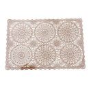 Multicolor Rectangle Abstract Pattern Plastic Dining Table Placemat