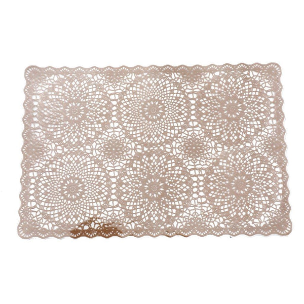 Multicolor Rectangle Abstract Pattern Plastic Dining Table Placemat