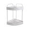 Countertop Mounting Metal 2 Tier Multipurpose Storage Rack Shelf Shower Caddy 24*24*40 cm