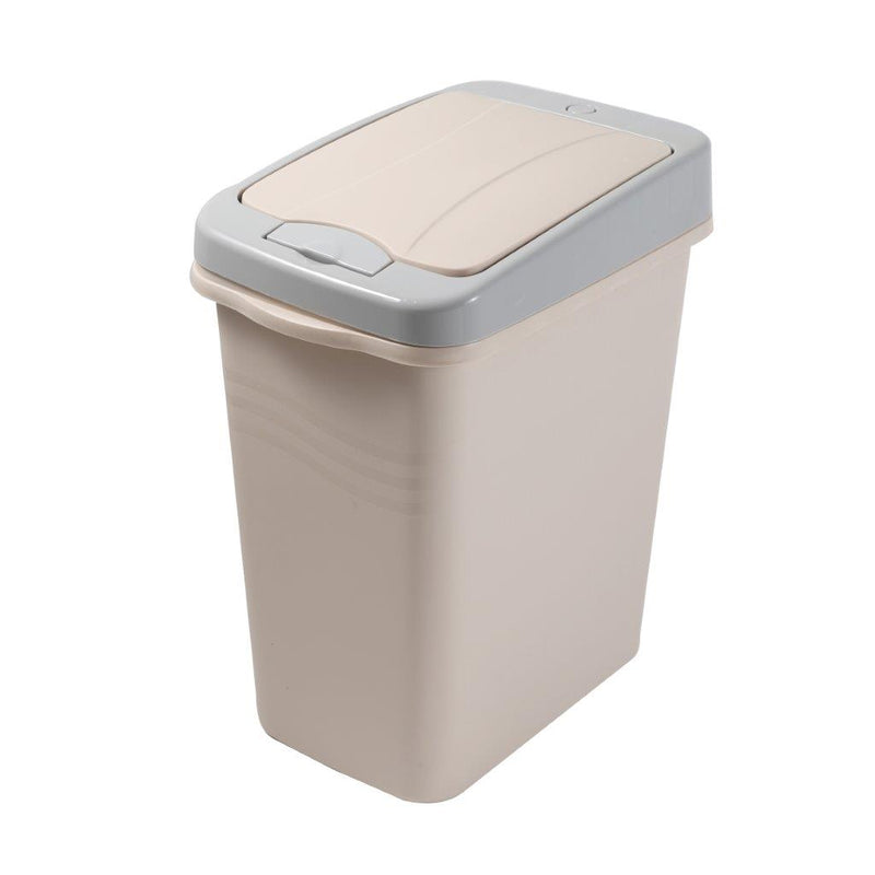 Multi-color Push Button Rubbish Bin Plastic Waste Bin Trash Bin for Home Kitchen Office 26*17*31.5 cm