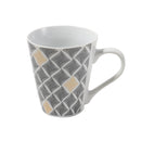 Ceramic Coffe Mug Latte Mug Chevron Abstract Design Print 8.5*10 cm