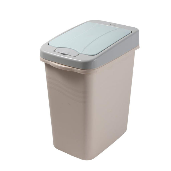 Multicolor Push Button Rubbish Bin Plastic Waste Bin Trash Bin for Home Kitchen Office 31*21*35 cm