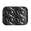 Rectangle Deco Black Abstract Plastic Tray 34*26 cm