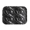 Rectangle Deco Black Abstract Plastic Tray 34*26 cm