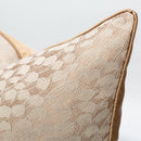 Modern Decorative Light Beige and Feather Pattern Cushion Cover Pillowcase 50*50 cm