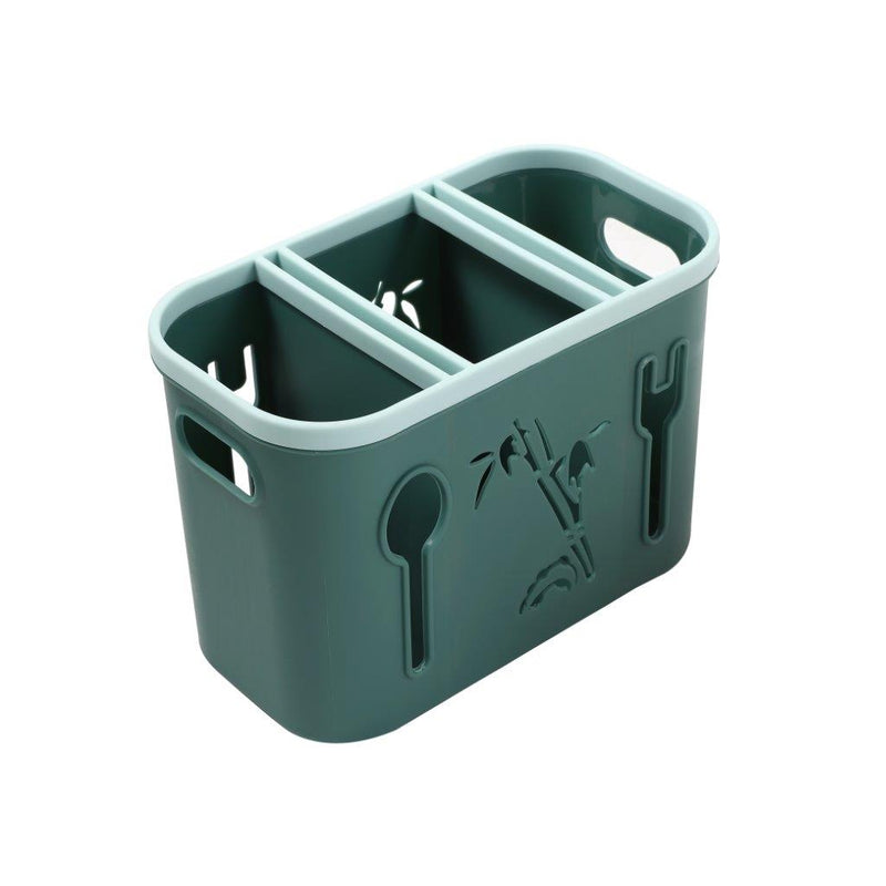 Multicompartment Plastic Cutlery Holder Spoon Stand 11*20*15 cm