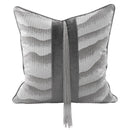 Modern Decorative Abstract Ash Grey Wave Pattern Cushion Cover Pillowcase 50*50 cm