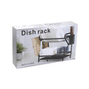 Heavy Duty Metal 2 Tier Dish Drainer Cutlery Stand for Kitchen 43.5*24.5*38 cm