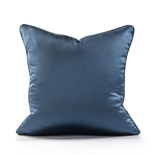 Modern Decorative Floral Abstract Grey Stripe Majestic Luxe Cushion Cover with Blue Tassle Pillowcase 50*50 cm