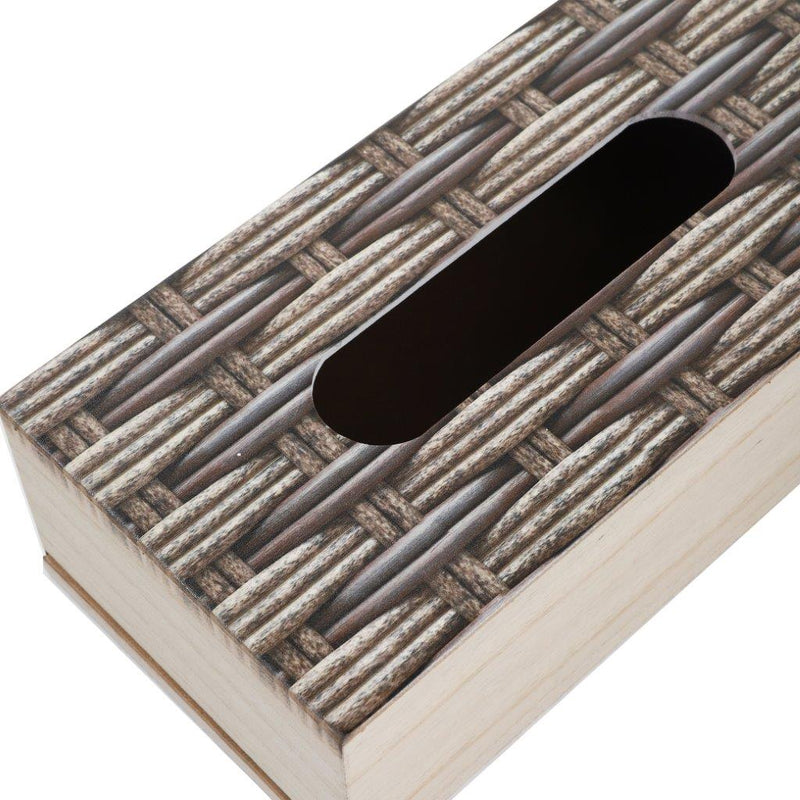 Premium Quality Abstract Design MDF Rectangular Tissue Box Napkin Holder 25*13*8 cm