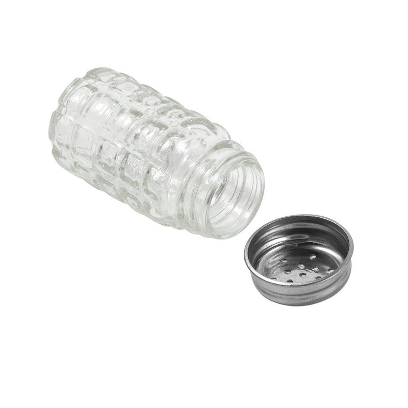 Mason Jar Style Glasss Condiment Salt & Pepper Shaker Set of 2 Pcs 3.8*8.8 cm