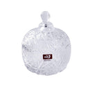 Crystal Glass Round Sugar Bowl Candy Jar with Lid 10.7*13.9 cm