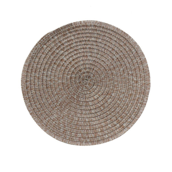 Multicolor Deco Round Braided Cotton Dinimg Table Placemat