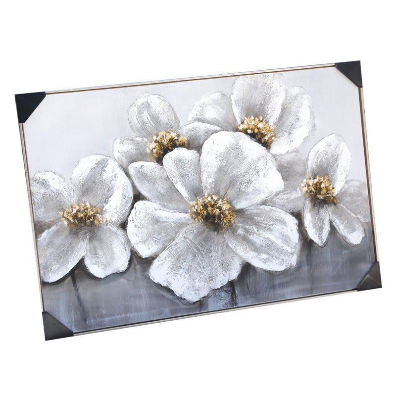 Home Decor Landscape Canvas Wall Art Abstract Orchid Blossom Oil Painting PVC Frame 80*120*3.5 cm