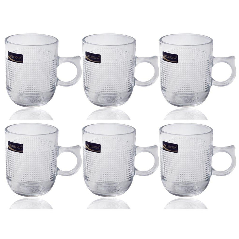 Glass Tea Cup Set of 6 Pcs 250 ml