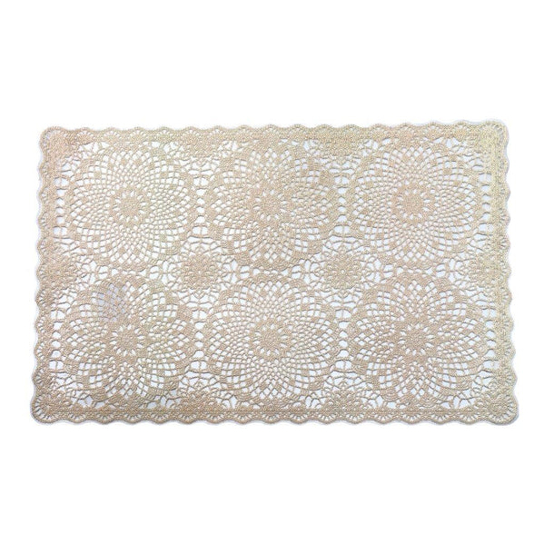 Multicolor Rectangle Abstract Pattern Plastic Dining Table Placemat