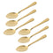 Stainless Steel Tableware Deco Gold Tea Spoon Set of 6 Pcs 11.6*2.5 cm