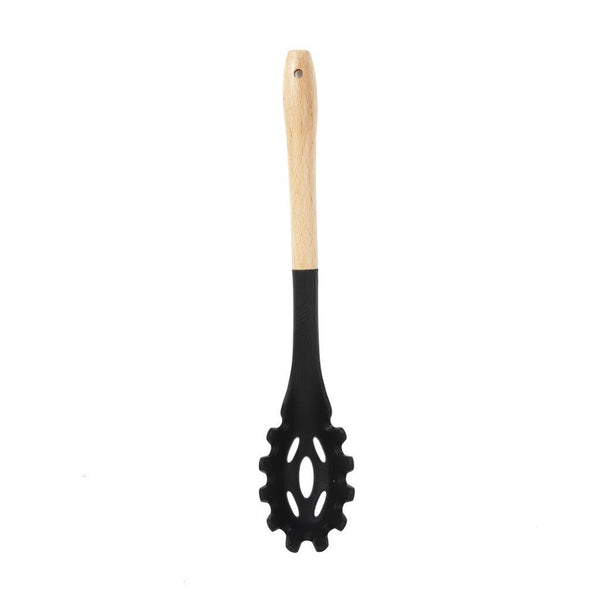 Wood and Silicone Spaghetti Server Fork Pasta Server Spoon 31.5*6 cm