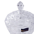 Crystal Glass Round Sugar Bowl Candy Jar with Lid 11.5*14 cm