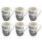 Ceramic Coffe Mug Latte Mug Abstract Design Print 8.5*10 cm